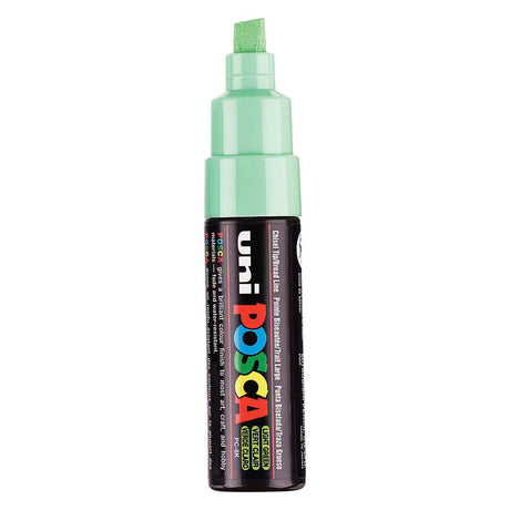 Uni Posca Farbmarker 8k hellgrün – Keilspitze 8 mm