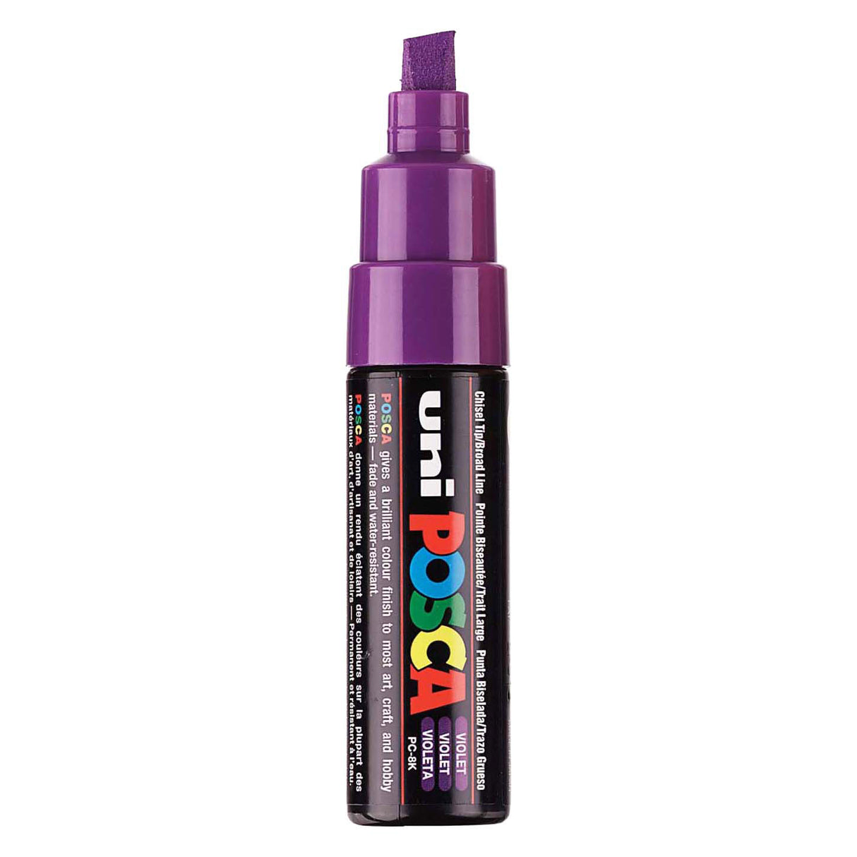 Uni-Posca Posca-Marker, Größe PC-8k, Strichstärke 8 mm, breit, violett, 1 Stück