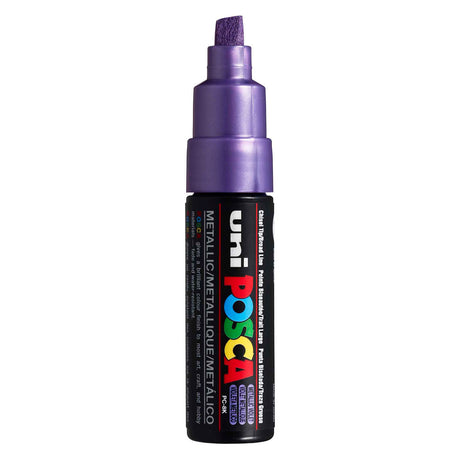 Uni Posca Lackmarker 8k Metallic Violett – Keilspitze 8 mm