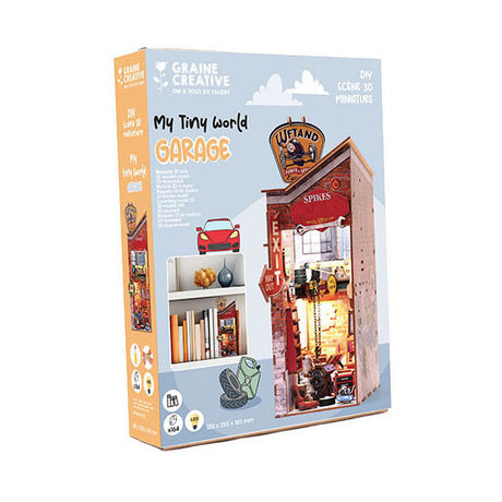 Graine Creative Graine 3D-Szene Garage Book Nook Modellbausatz