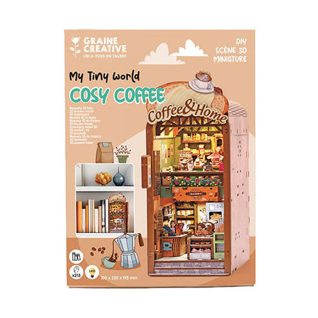 Graine Creative Graine 3D-Szene-Cosy-Coffee-Book-Ecke-Modellbausatz