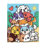Graine Creative Graine Malen-nach-Zahlen-Set Hunde – inkl. Acrylfarbe und Pinsel