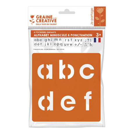 Graine creative graine sjablonen alfabet klein