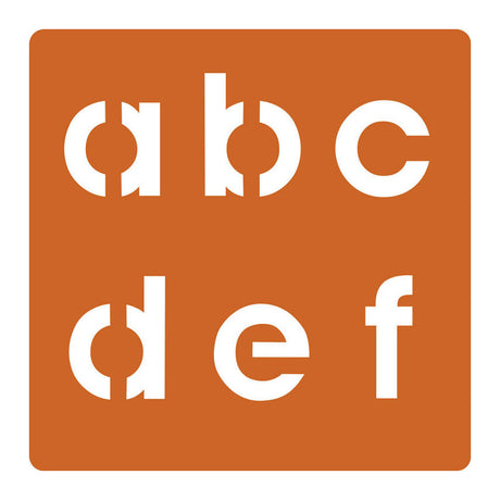 Graine creative graine sjablonen alfabet klein