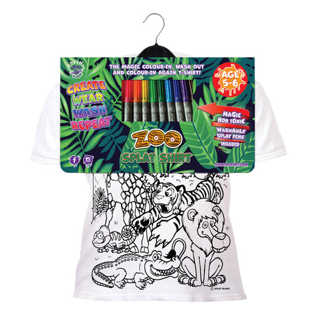 Splat Planet T-Shirt Farbset Zoo 3 - 4 Jahre