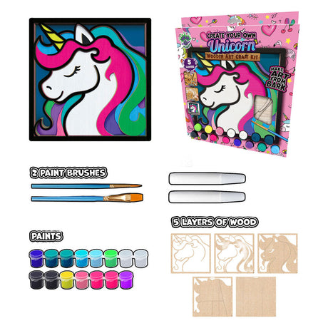 Splat Planet Holzkunst-Bastelset Einhorn