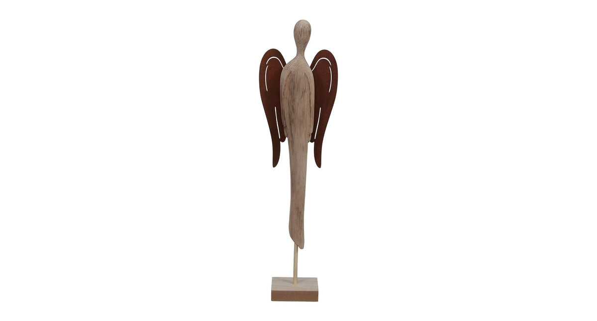 Pb. 1 wooden angel standing natural 56,5 cm