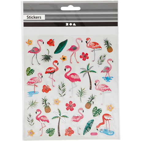 Kreativunternehmen https: www.cchobby.nl stickers-flamingo-sheet-15x16-5-cm-ca-37-piece-1-sheet