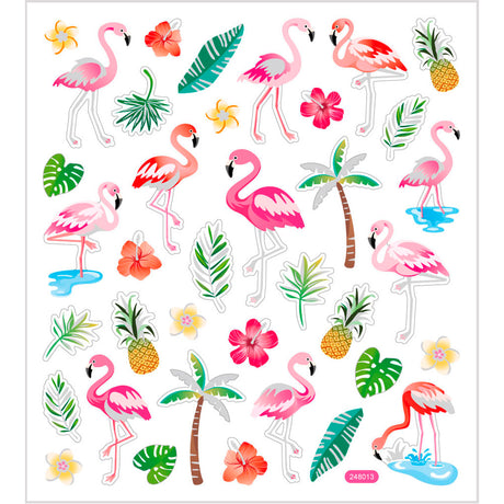 Kreativunternehmen https: www.cchobby.nl stickers-flamingo-sheet-15x16-5-cm-ca-37-piece-1-sheet