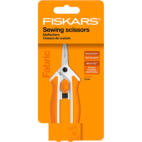 Creativ Company Fiskars Soft-Touch-Schere, L: 15 cm, Mikrospinnen, 1 Stück