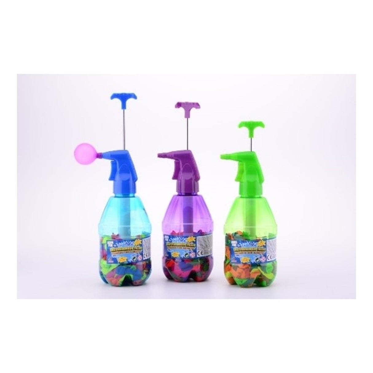 Johntoy Aqua-Wasserballonfüller mit 250 Neon-Wasserbomben