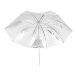 Falcon Eyes Flitsparaplu U-32S Silber Weiß 80 cm