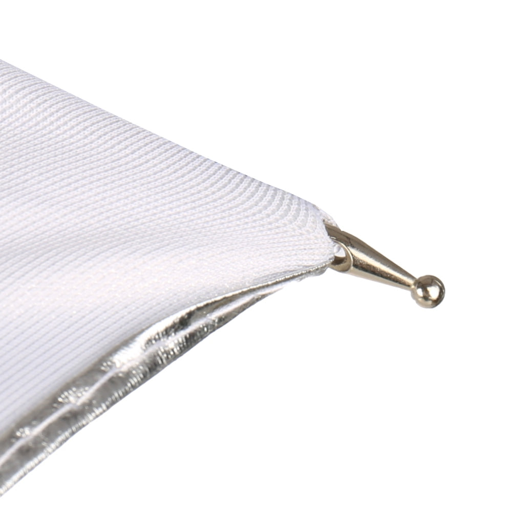 Falcon Eyes Flitsparaplu U-32S Silber Weiß 80 cm