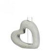 Ideas 4 seasons beeld hart cement met reageerbuis 3,9x13x13,2cm