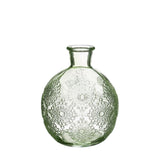 Ideen 4 Jahreszeiten Vase Bologna grün ø9,5xh12cm.