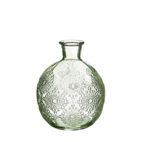 Ideen 4 Jahreszeiten Vase Bologna grün ø9,5xh12cm.