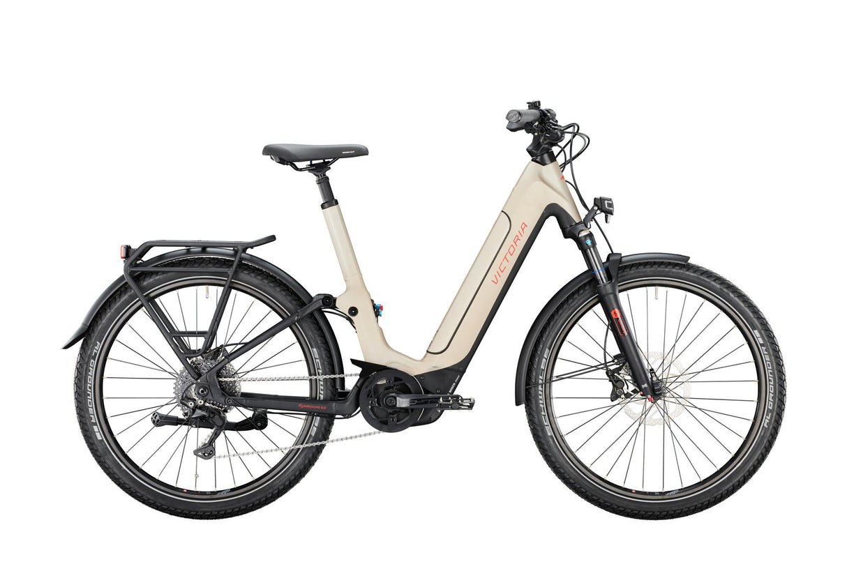 Victoria Elektro-Vollfederung Eparcours 12.8 Mod. 22 E-Bike-Vict. eparc. 12,8 27,5 56 Welle 10sp grau