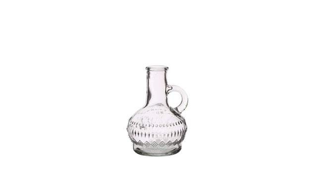 Lille heldere fles h.10 ø7cm