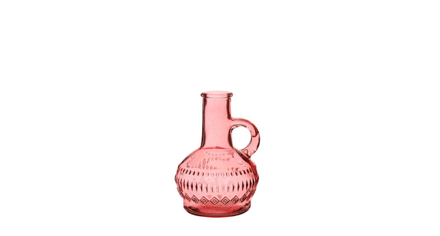 Lille zacht roze fles h.10 ø7cm