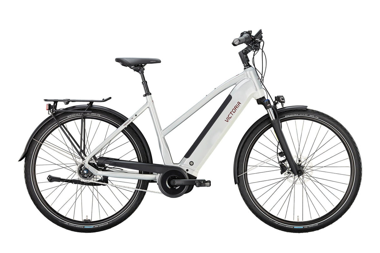 Victoria Elektro-Trekkingrad Tresalo 15 (#1) E-Bike Vict. Tresalo 15 28 53 5sp fh Falle. Silber