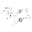 Sram Umwerferkäfig rot xplr Achsen zum kompletten Austausch des Käfigs