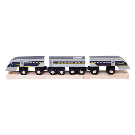 Bigjigs houten trein eurostar e320 - 5dlg.