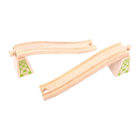 Bigjigs Holzschienen - Ein- und Ausgang - 4 Stk.