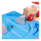 Bigjigs houten rails - haaienaanval - 4dlg.