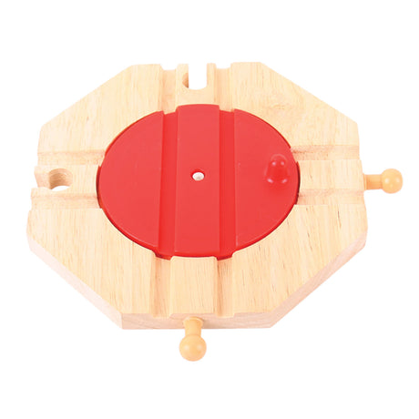Bigjigs Holzschienen - 4 -umlaufende Plattenspieler