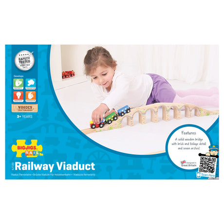 Bigjigs Wooden Rails - Eisenbahnviadukt, 3dlg.