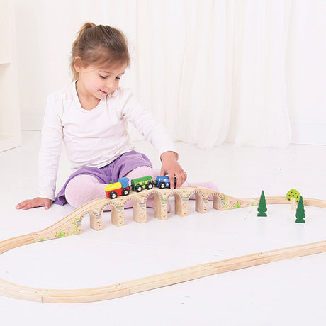 Bigjigs Wooden Rails - Eisenbahnviadukt, 3dlg.