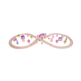 Bigjigs Holzzug Set - Pink, 40dlg.
