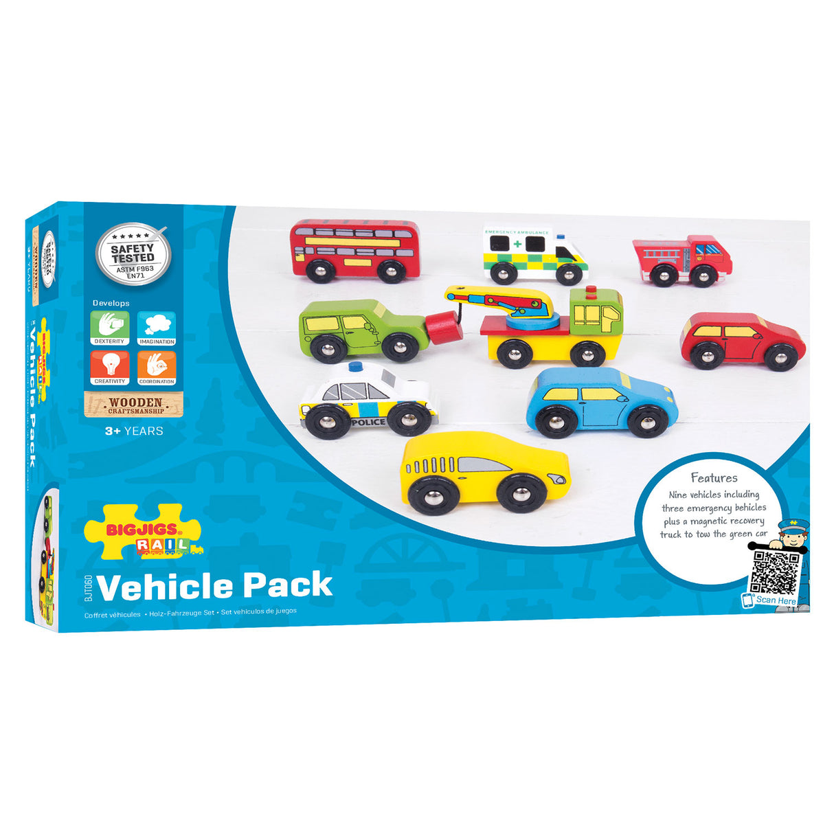 Bigjigs Rail Bigjigs Fahrzeugpaket