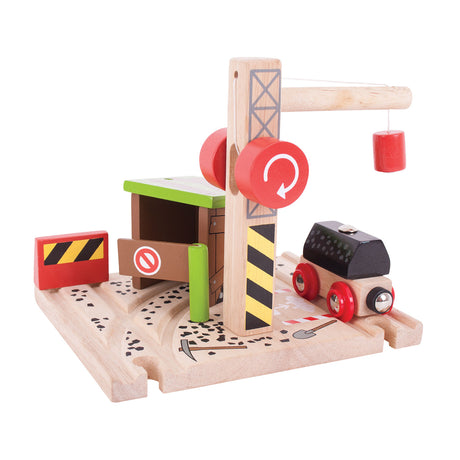 Bigjigs hölzerne Eisenbahnschienen – Kohlenmine