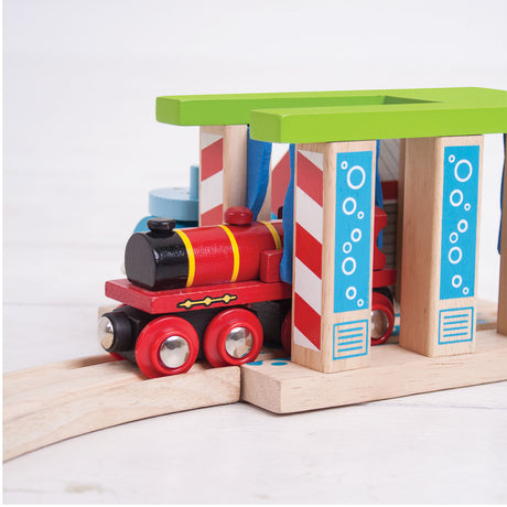 Bigjigs-Schienen – Autowaschanlage
