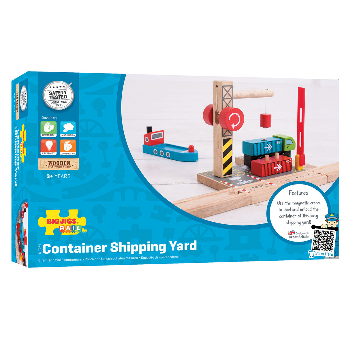 Bigjigs Holzschienen – Containerwerft