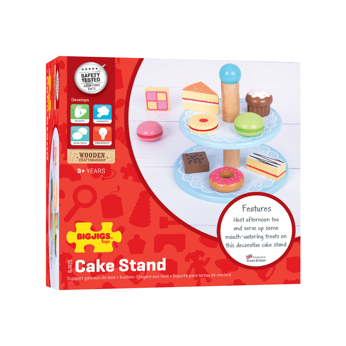 Bigjigs Tortenständer mit Cupcakes