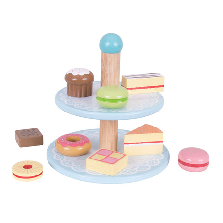 Bigjigs Tortenständer mit Cupcakes