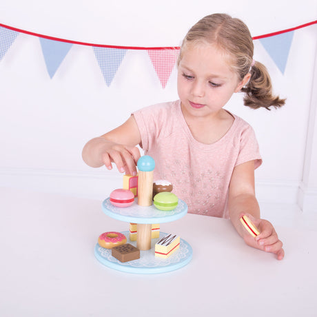 Bigjigs Tortenständer mit Cupcakes