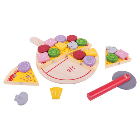 Bigjigs Spielzeugnahrung – Pizzaschneiden