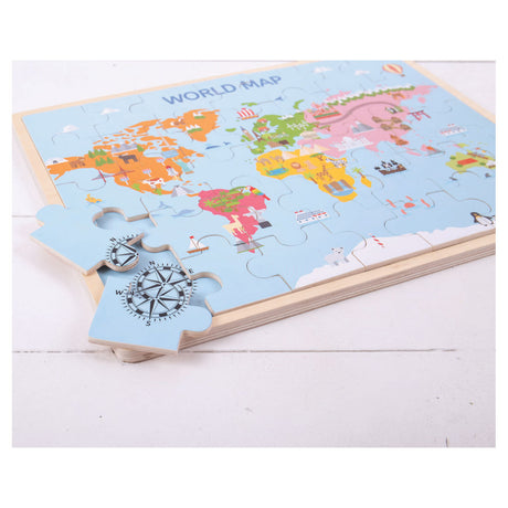 Bigjigs Weltkarten-Puzzle.