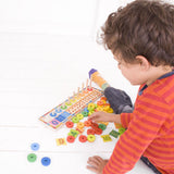 Bigjigs-Spielzeug zum Zählen lernen, Abakus – grünes Spielzeug