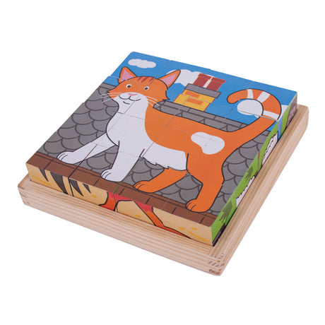Bigjigs Holzblockpuzzle Bauernhoftiere