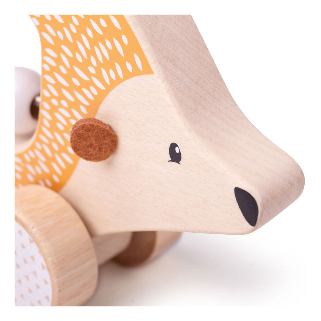 Bigjigs Toys Bigjigs Schiebe-Igel aus Holz, 100 % FSC