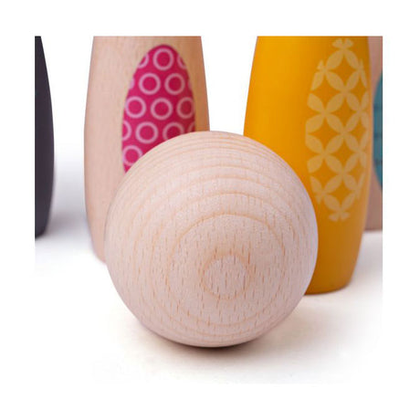 Simply Scandi Bigjigs Toys – Kegelspiel „Waldtiere“ – Holzspielzeug – Kegelspiel aus Holz – 7-teilig