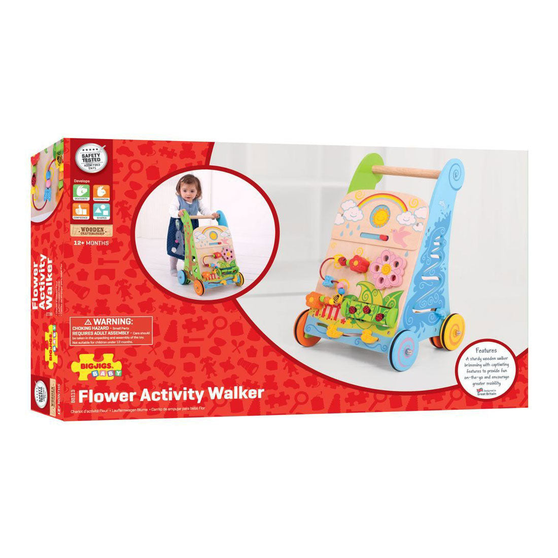 Bigjigs Blumen-Aktivitätswanderer