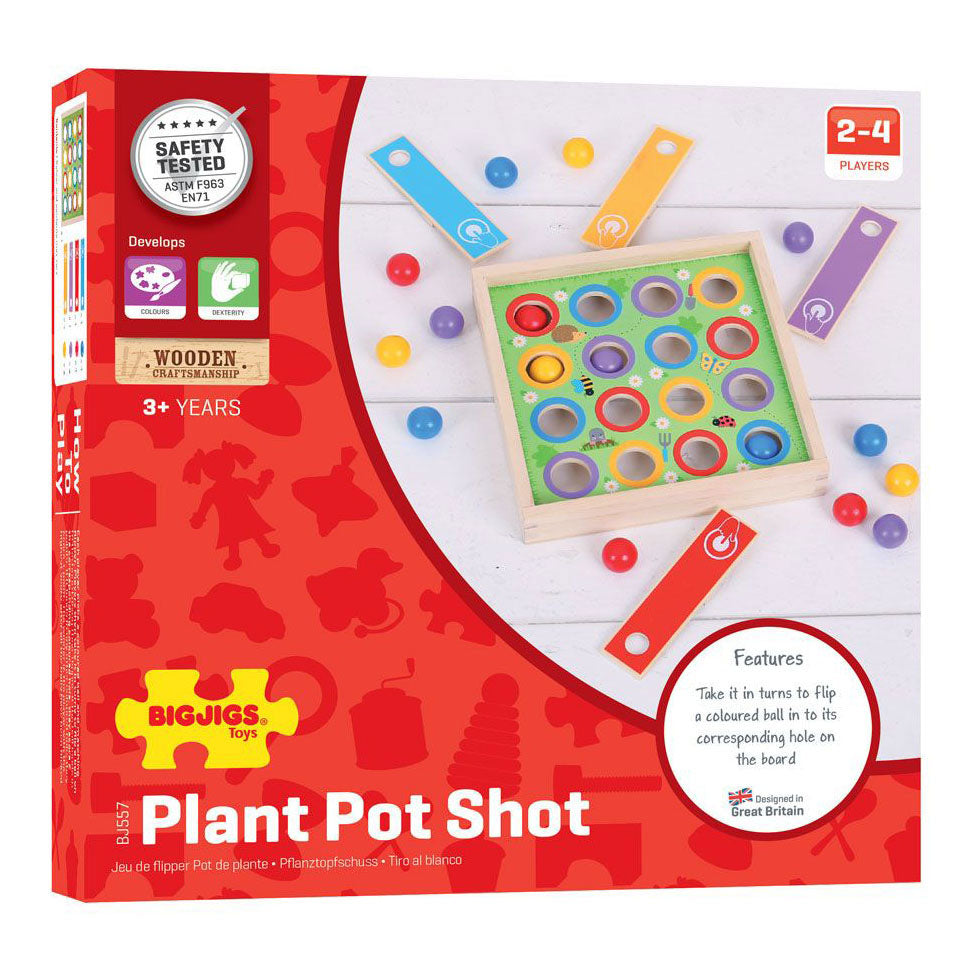 Bigjigs Toys Pflanzentopfschuss (zielen, schießen und punkten)