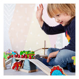 Bigjigs Rail T-Rex Zugbrücke Holzeisenbahngleis – Abenteuerspielset
