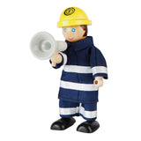 Tidlo Holzpuppenhaus-Puppen Feuerwehrleute, 4-tlg.