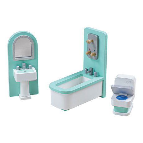 Tidlo Holzpuppenhausmöbel Badezimmer